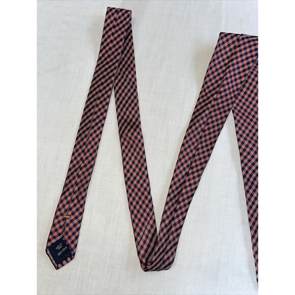 Nautica Dress Tie Mens Size 59" Red Striped 100% Silk Designer - Picture 5 of 12
